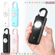 KUGIGI Personal Alarm Safety Keychain, Panic Security 130dB Emergency LED Torch Keyring, Keychain Al