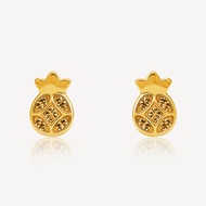 916 Gold Pineapple Earring