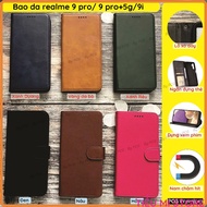 High quality realme 9 pro/ 9 pro+5g/9i leather case (flip case), with card compartment, convenient m