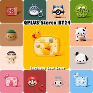 【imamura】For QPLUS Stereo BT24 Case Casing Soft Silicone Anti-fall Cartoon Earphone Case NO.2