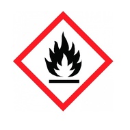 [SG] GHS 02 Flammable Label 10 X 10cm (50 Pieces)