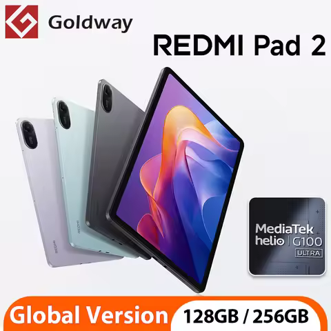 Global Version Xiaomi Redmi Pad 2 MTK Helio G100-Ultra 128GB 256GB ROM 11" 2.5K Display Dolby Atmos 