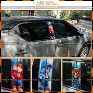 Vinfast VF5, VF6, VF7,VF8, VF9 B column decal, 3-layer printed material decal, no fading, good adhes