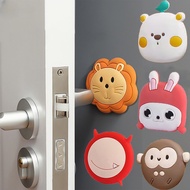 Thickened Shock-absorbing Door Door Handle Wall Protective Sticker Cute Cartoon Animals Anti-collisi