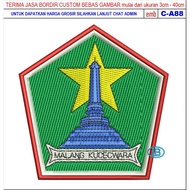 GIB LOGO EMBROIDERED PATCH C-A88 KWARDA CITY MALANG KUCECWARA BET/BADGE