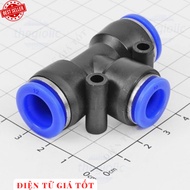 [3 Pieces]- PEG12-10 T-Tube Pneumatic Connector 10mm to 12 - 12mm Electronic 886