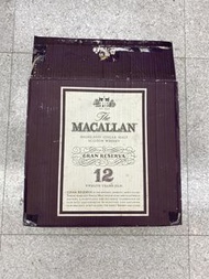 MacAllan 12 years old Gran Reserva Whisky 12*700ml empty box 外紙箱一個