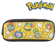 比卡超筆袋 Pocket Monster Pikachu筆袋化妝袋 (Black) 大容量 2隔層 多用途袋文具化妝袋小物 多功能鉛筆袋 平行進口