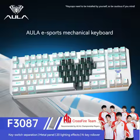 AULA F3087 Pro/F3087 Mechanical Keyboard Backlight Wired Custom Full Key No Punch for PC Laptop Offi
