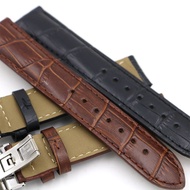 Leather Band 19Mm Black Brown Real Calf Leather Replacement Watch Band Strap Bracelet For Tissot PRC200 T17 T461 T014430 T014410