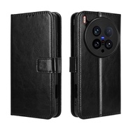 For vivo X200 Ultra 5G ケース手帳型 PUレザー素材 YEZHU 全面保護・カード収納・横置き機能対応 手触り良い 耐衝撃 滑り落ちにくい 指紋防止携帯カバー(ブラック)