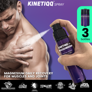 KINETIQQ Spray (3 bottles) 100ml Magnesium Oil Body Spray For Daily Muscle Relief And Recovery