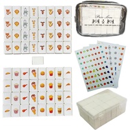 65 Tiles 30mm Seaside Game Blocks, Tiles Escape Games for Kids in ABS Plastic Material Set with 4 DI