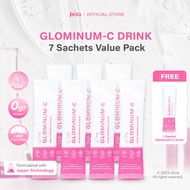 JIERA Glominum-C Drink - PACKAGE 7 Sachets FREE 1 Sachet | Glutathione & Collagen Drink | With White