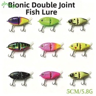 IOLINIDT Fishing Lure Bait, With Hook 5.8g Weight Glide Bait Lure, Glide Plastic Metal Material Mini