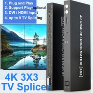 4K 3x3 DVI HDMI Video Wall Controller 2X3 2X2 Multi Monitor Splicing Processor TV Splicer VS SD Card