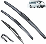 ZHUNDU Compatible with Toy&ota HiAce H200 RegiusAce Van 2004~2019 Front & Rear Wiper Blades Windshie