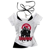 Tokio Hotel Cropped Top - Slim Fit Y2K Gyaru Style