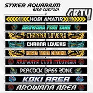 Aquarium Sticker Watch Out For Fierce Fish Aquarium Predator Glass Sticker Waterproof V.4 - Creative
