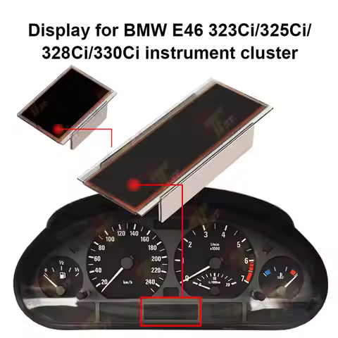 Dashboard LCD Display for BMW E46 323Ci 325Ci 328Ci 330Ci Instrument Cluster