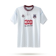 1989-90 West Ham United away jersey short sleeved high-quality football equipment retro version