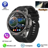2024 New Outdoor Military DK68 Men Smart Watch NFC Access Control Unlock Bluetooth Wireless Call Hea