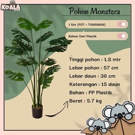 Koala Store PBP127 Tanaman Hias Palsu Pot Bunga Plastik Pohon Besar 1