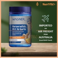 [Ready SG Stock] Wagner Horseradish Vitamin C & Garlic 200 Tablets <Horseradish + Garlic + Vitamin C