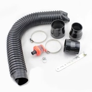 【LB0P】-Car Modification Cold Intake Air Filter Kit High Flow Air Filter Element 76mm Intake Air Box 