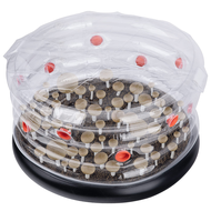 Round Mushroom Monotub Kit-Inflatable Mushroom Grow Bag With Plugs And Filters For Fresh Air Exchange,Garden Mushroom Grow Kit