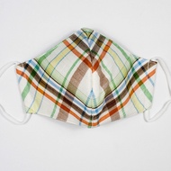 Tom Reusable and Washable Green Checkered Cotton Face Mask