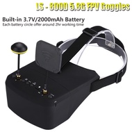 LS-800D FPV Goggles 5 Inch 854*480 5.8G 40CH / Build-in 3.7V 2000mAh Battery XJ370