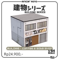 Diorama Papercraft Building -Coffee & Soba Shop-