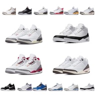 AJ3 Air Cushion Practical Practical Basketball Shoes Joe 3 Fujiwara North Carolina Blue Black Cement