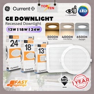 GE Led Downlight 13W 18W 24W Premium Quality Recessed Downlight SDL 15W 6" Panel Light For Plaster C