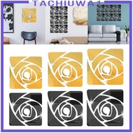 [Tachiuwa1] DIY Rose Pattern Acrylic Mirror Wall Sticker for