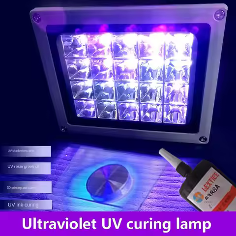 50W 100W LED UV Curing 405nm 395nm 365nm Ultraviolet Lamp For SLA DLP 3D Printer Resin PCB Repair Gr