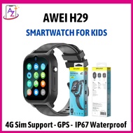 Awei H29 Smartwatch for Kids - Brand New - 4G Sim Support - GPS -  IP67 Waterproof - 600mAh battery 