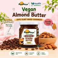AyoMayo Espresso Coffee Almond Butter - Low Sugar | Vegan (180g)