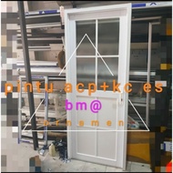 Dijual pintu aluminium kaca ornamen acp Diskon