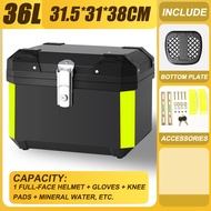 【No Damage By Using 20 Years】DELILAH Motorcycle Trunk Box 40/55/62L Motorcycle Top Box Compartment W
