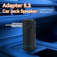 Adapter Jack 3.5MM T66 AUX Bluetooth 5.3 Car Speaker Receiver, Audio Wireless Car Bluetooth
