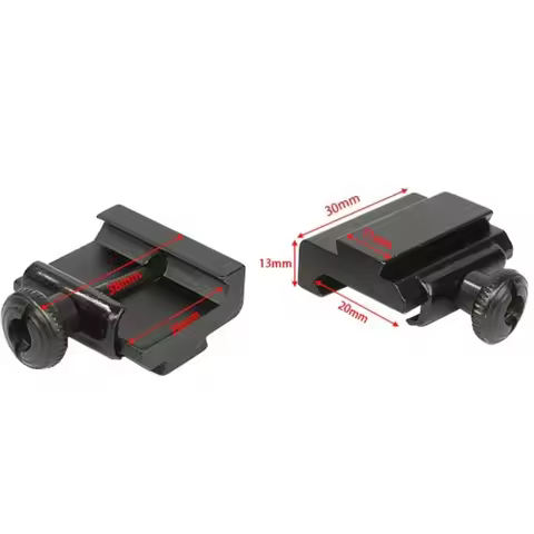 2 Pcs Low Profile Converter 11mm To 20mm/20mm To 11mm Scope Mount Adapter Dovetail Weaver Picatinny 