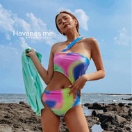 Havanas me Rainbow Cross-Strap Bodysuit Bright Wear A Sexy Swimsuit.