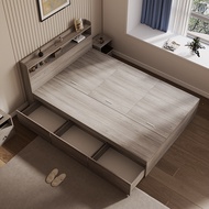 Tatami bed frame with large storage drawer 120CM/150CM/180CM drawer tatami bed Rangka katil Tatami