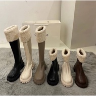 [Taiwan Shipment/Z.Zebra] Ready Stock🖤Super Cute Plush Stitching Snow Boots Snow Boots Snow Boots Sn