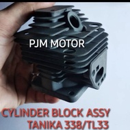 Tl33 Hitam Cylinder Block y Blok Komplit Boringan Mesin Potong Rumput BG330 338 TL33 TL33 pro Turbo
