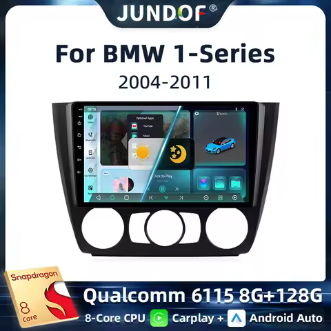 9'' Car Radio Carplay GPS MP5 Player For BMW 1 Series E81 E82 E87 E88 AT 2004-2011 WIFI Car Stereo D