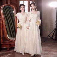 gown dress women evening gown bridesmaid dress Bridesmaid Dresses 2023 - New Style Sister Group Even