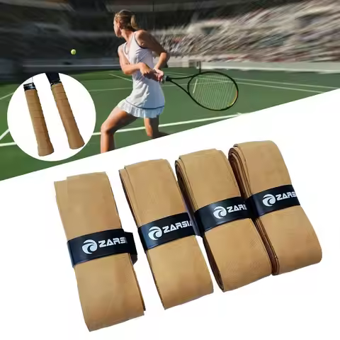 Absorption Dull Polish Shock-proof Racquet Handle Grip Imitation Cowhide Badminton Squash Tennis Rac